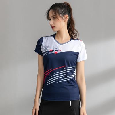 Exercise Women Shirt  Table Tennis Badminton Jerseys Training  Outdoor Gym Fashion Short Sleeves Breathable Yoga Print Tee