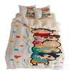Cartoon Luxury Crayon Shin-chan Bedding Set Pillowcase 2/3/pcs Shin-chan Duvet Cover Adult Children Gift Single Double
