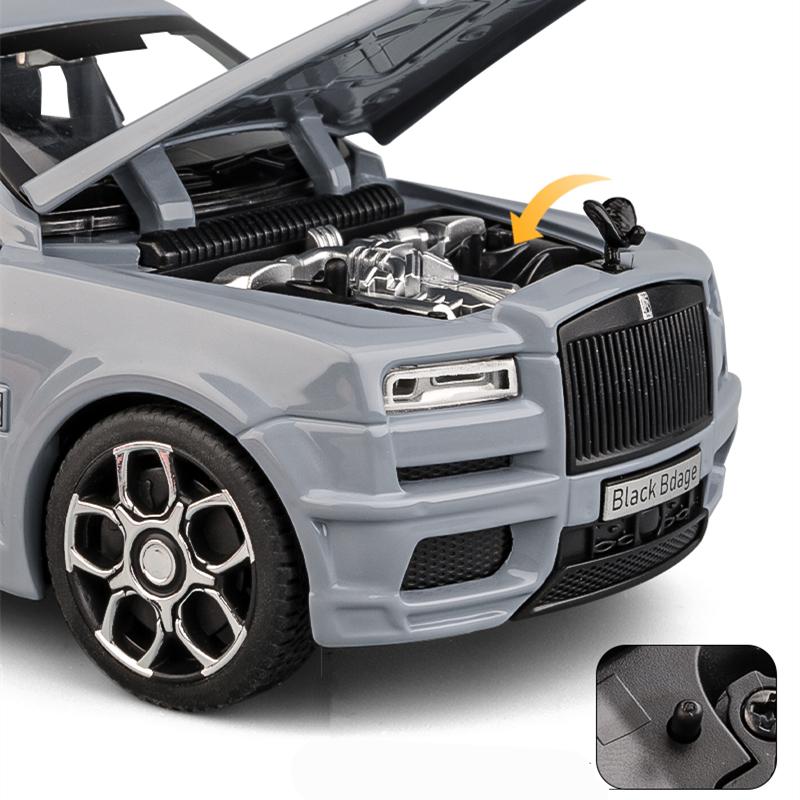 New 1:32 Rolls Royce Cullinan SUV Alloy Luxy Car Model Diecast Metal Toy Vehicles Car Model Sound and Light Simulation Children Gift