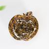 Water Crystal Resin Apple Shape Storage Tray With Elegant Plant Design For Office And Home Decor