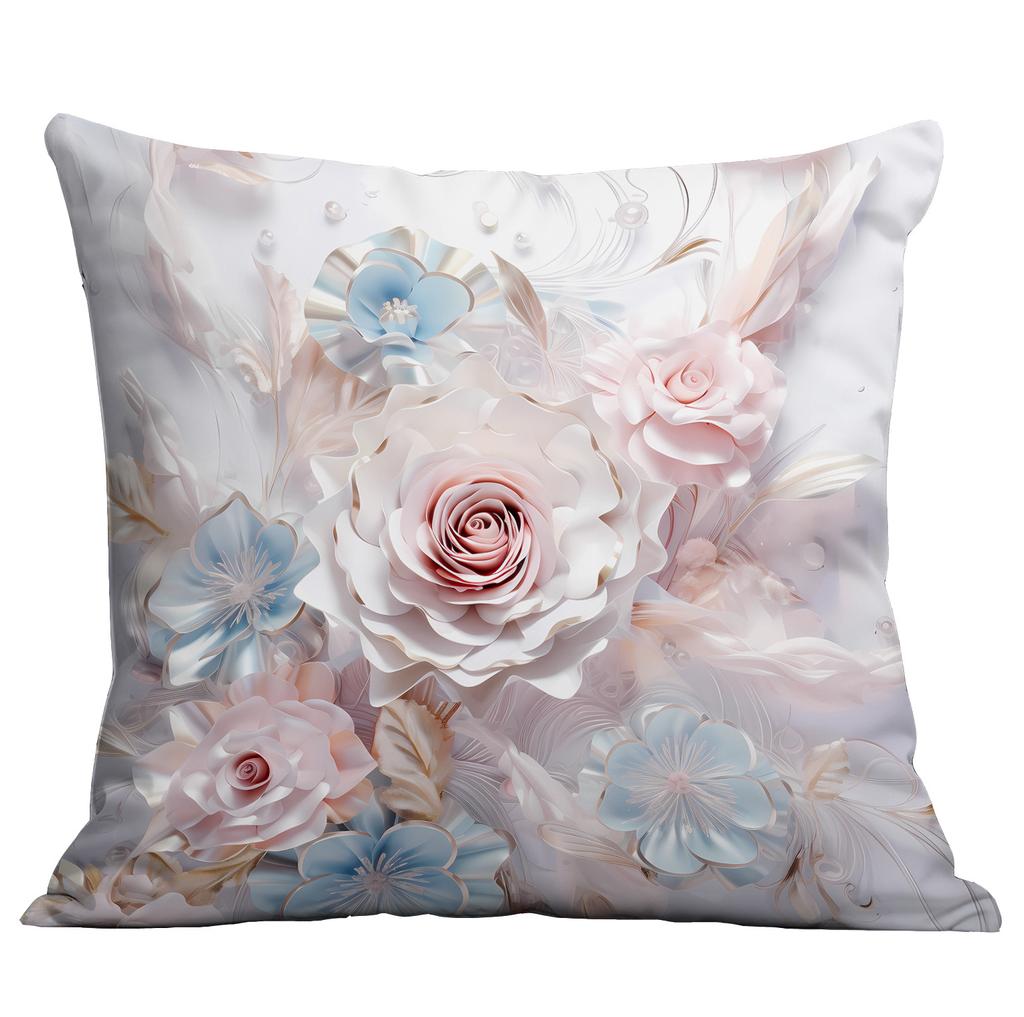 New Retro Imitation Three-dimensional Flower and Bird Pillowcase Home Living Room Sofa Cushion Pillowcase Decoration