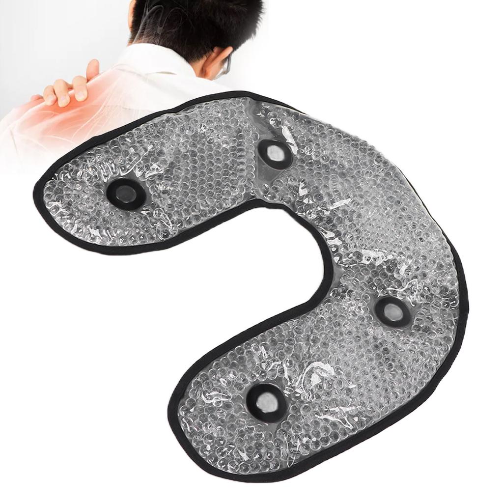 U Shaped Gel Bead Cooling Therapy Neck Wrap Neck Injuries Reusable Relief Cold Pack
