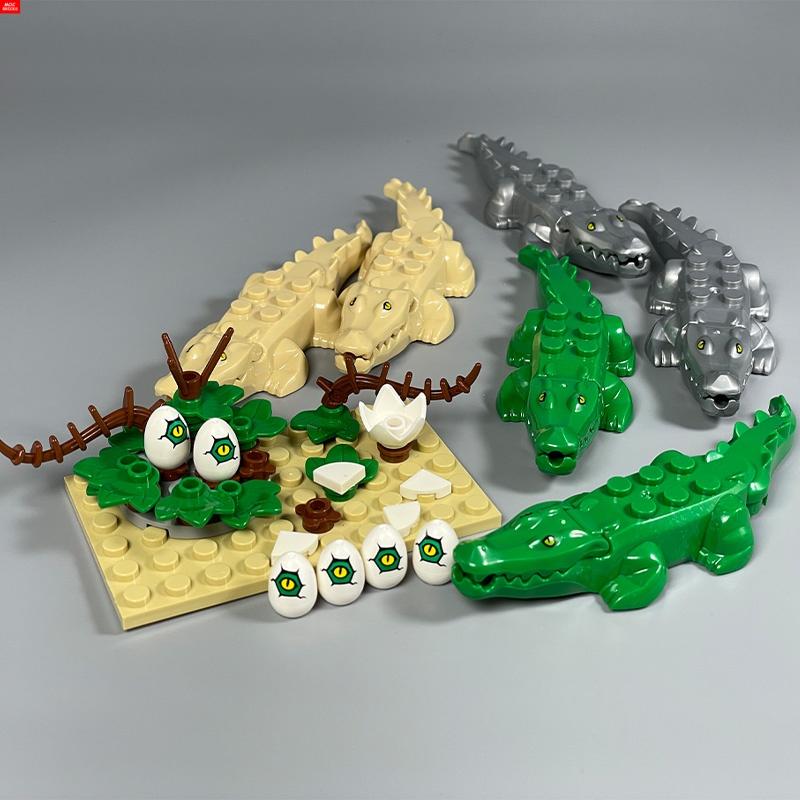 MOC Bricks Jungle Underbrush Forest Animal Monkey Goat Giraffe Bird Night Owl Accessories Building Blocks Friend Toys Gifts