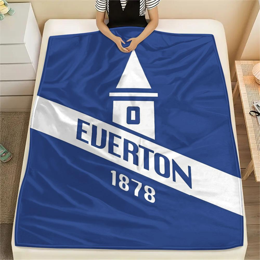 Everton Football Club Flannel Blanket, High quality Comfortable for All Seasons, Home Decor, Warmth and Comfort