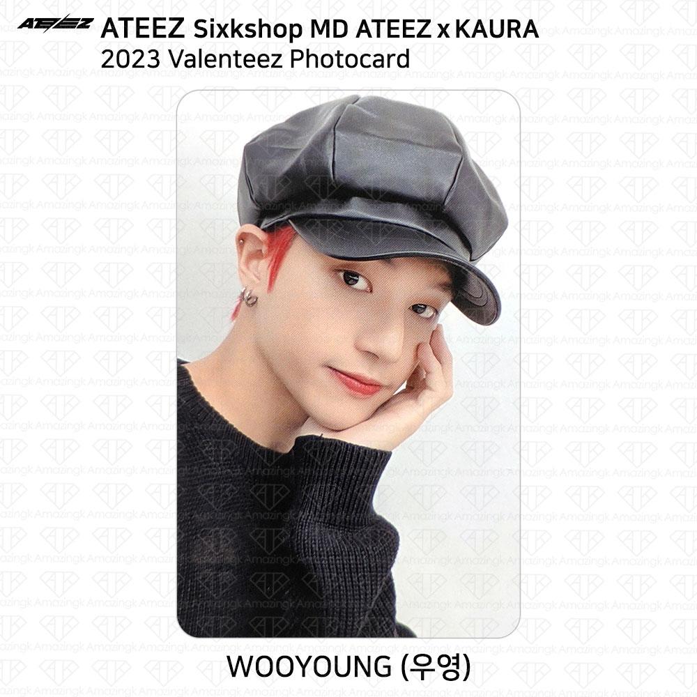 

ATEEZ X KAURA Sixshop MD 2023 Valenteez Фотокарточка Набор KPOP K-POP Seonghwa Wooyoung