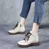 Thick-soled booties, Martin boots, women's new women's shoes, increased height in autumn and winter boots, fleece casual work boots, shoes