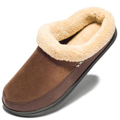 Fashion Winter Slippers Home Thick Cotton Slip-on Shoes For Men High Quality Non-slip Slippers Indoor Plush Flat Men's Shoes Big Size 50