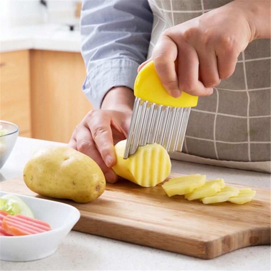 Kitchen Gadgets Potato Cucumber Slicer Wave Knife Tools