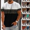 Чоловіча футболка Графічний текст 3D-друк Вуличний повсякденний одяг з короткими рукавами та принтами Базовий