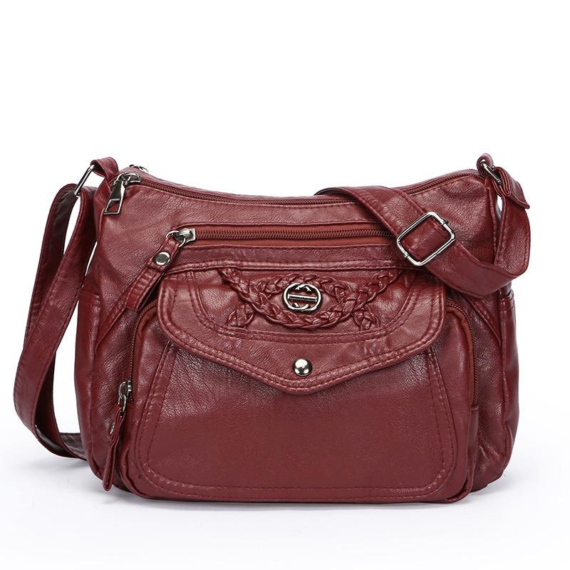 Multi Layer Minimalist Single Shoulder Diagonal Bag