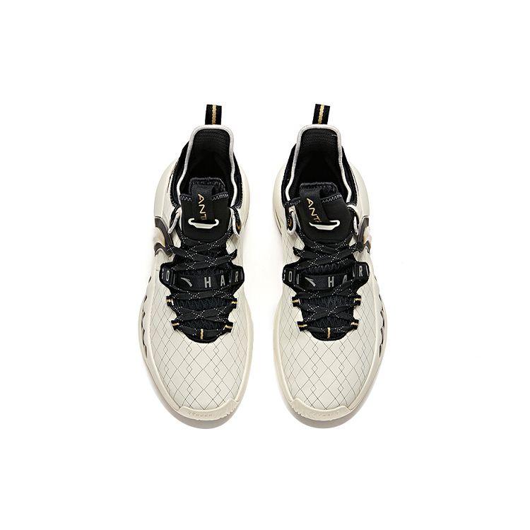 Anta GH2 Go Hard Hayward Slip Resistant Durable Low Top Basketball Shoes Men Basketball Shoes White Brown 112111103-1