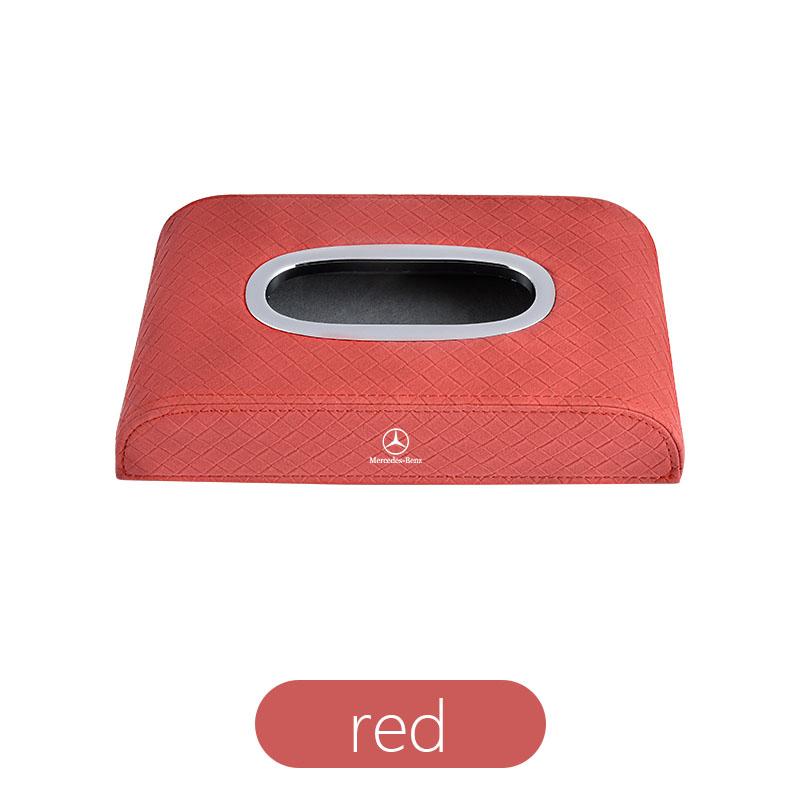 GLC GLB Auto Taschentuchbox Leder Serviettenpapier Aufbewahrungs-Organizer Für Mercedes Benz AMG W206 W204 W205 W212 W213 W221 W222 W223 W2