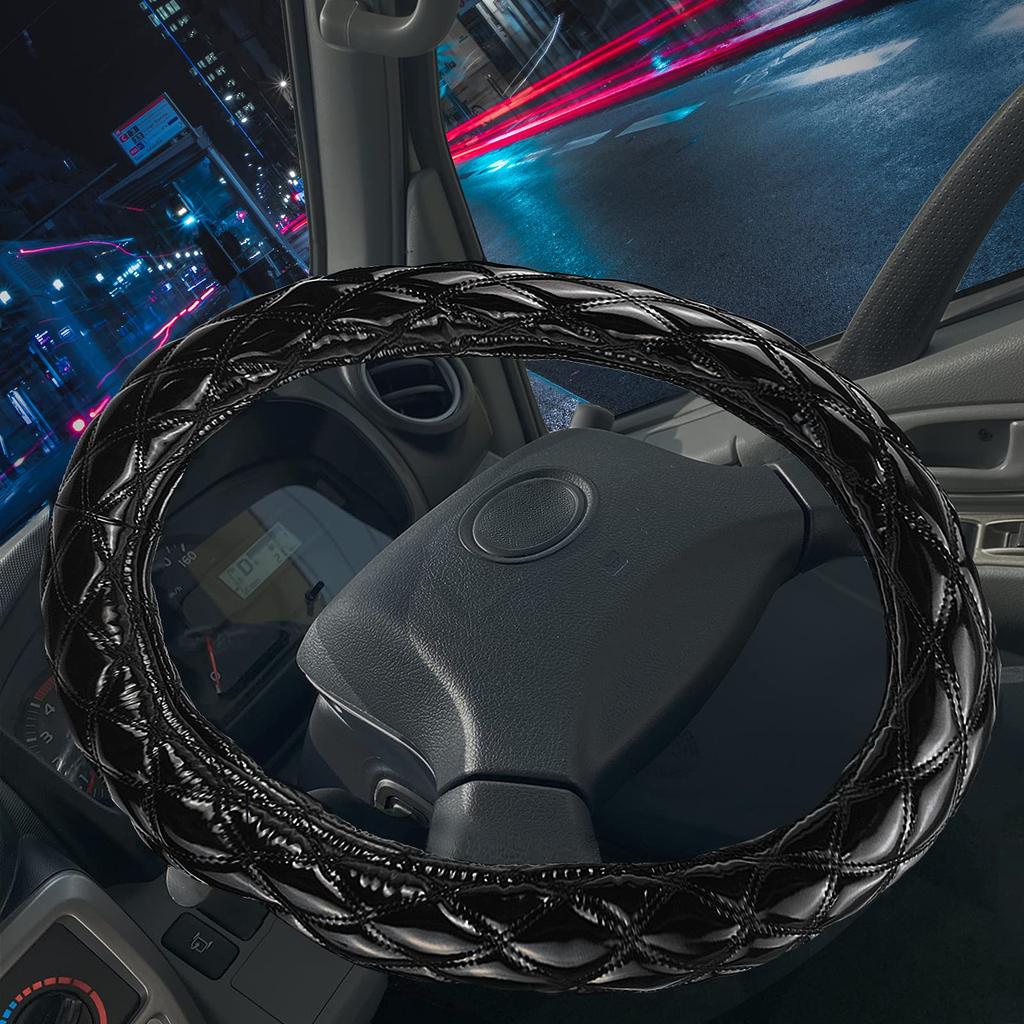 ZATOOTO Extra Dicke Lenkradabdeckung LKW 2HS Doppelnaht Griffgefühl Schmutzabweisung LKW-Zubehör Lenkradabdeckung Weiches Komfortables Design