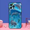 Ocean Dolphin Phone Case For iPhone 17 16 15 14 13 11 12 Pro Max Plus 13 12 mini 16e 17 Air Bumper Cover