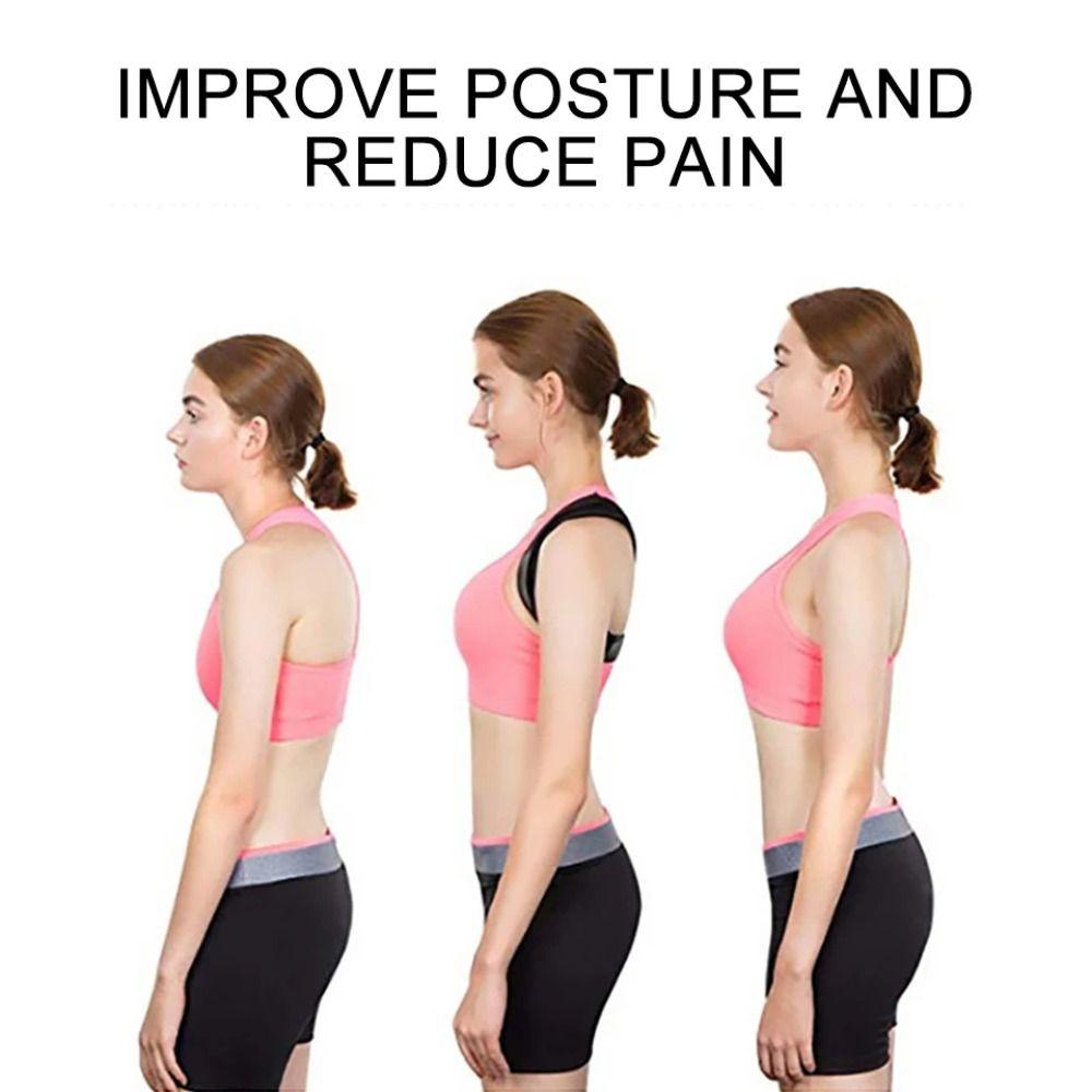 Polyester Rückenstütze Haltungskorrektor Verstellbarer Rückenhaltungskorrektor Oberer Rückenstütze Fitness