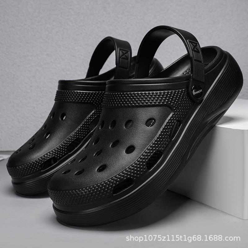 Baotou Summer New Eva Hole Shoes Men Wear Non-slip Slippers Breathable Casual Beach Shoes