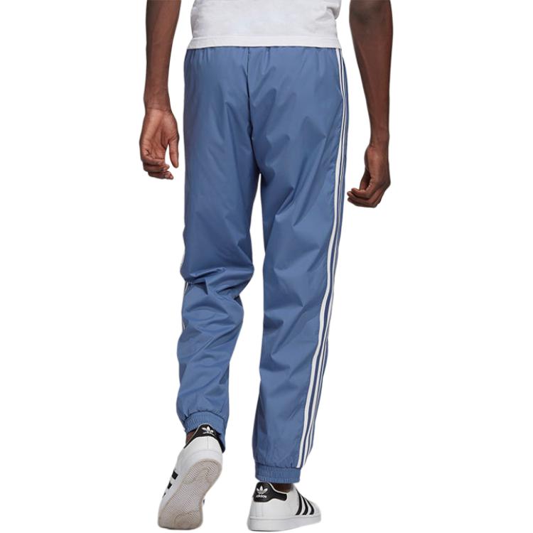 Adidas Originals Striped Casual Cuffed Sports Pants Men Bottoms Blue GN3534