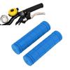 1Pair Bike Handle Grips Bicycle Handlebar Riding Covers Soft Rubber for Mountain Road BikeDark Blue