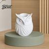 Frosted Texture Pen 1 Flower Printed Holder Owl Holder 3D 2 in Vase Decorative Desk Organizer Cute Plastic Makeup