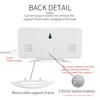 Digital Alarm Clock Large Display LED Mirror Electronic Clocks with Snooze Dual USB Ports 3 Adjustable Brightness Home