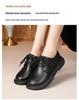 Women's British Style Leather Lace-up Loafers - Casual Soft Sole Autumn Flats
