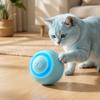 Interactive Cat Toy Ball Automatic Rolling Durable Bite Resistant Pet Entertainment Device for Indoor Use