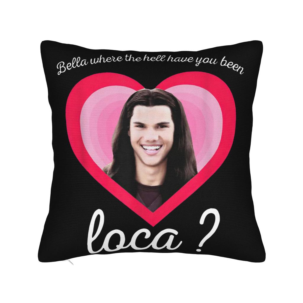 Team Jacob Cursed Fan Collage Twilight Pillowcase Soft Fabric Cushion Cover Throw Pillow Case Cover Home Drop Shipping 40*40cm
