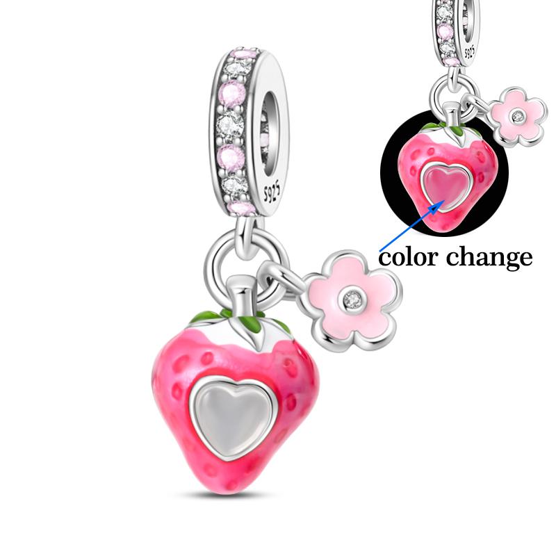 925 Silver Color Luminous Planet Spacecraft Astronaut Firefly Charms Beads Fit Qikaola 925 Bracelets DIY Christmas Jewelry Gifts