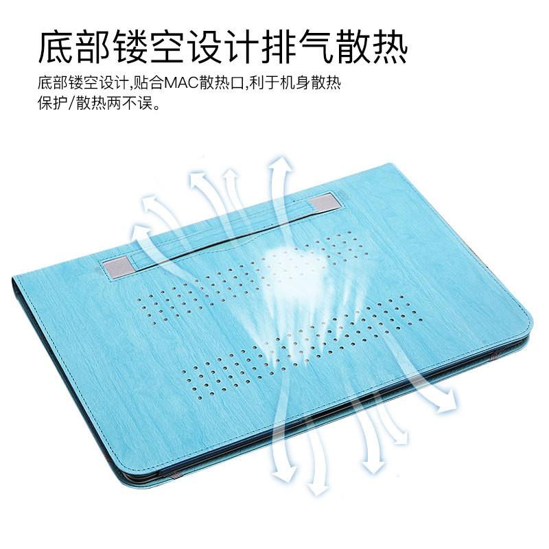 Slim TPU Laptop Sleeve Case MacBook Air 13 Inch Pro Shockproof Wood Grain Design