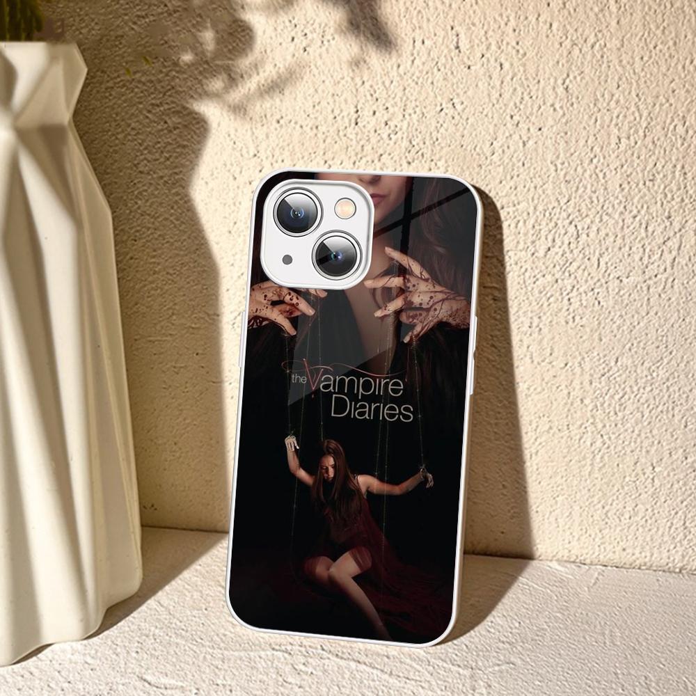 

Чехол для телефона из американского фильма «Дневники вампира» для IPhone 14 13 12 Mini 11 Pro XS Max X XR 14 Plus, защитное стекло iphone 12pro max