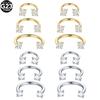 Lingchee G23 Titan Zirkon Hufeisen Nasenpiercings Ring 16G Ohr Septum Helix Augenbraue Lippe Rook Ohrring Knorpelpiercings
