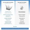 Fox Eye Manga False Eyelashes Large Capacity Fluffy Tapered Thick Segmented Individual Cluster Lash Extensions Enlarge Eyes