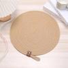 Round Jute Coaster Set With Waterproof Nonslip Design For Home Decor And Tea Cups