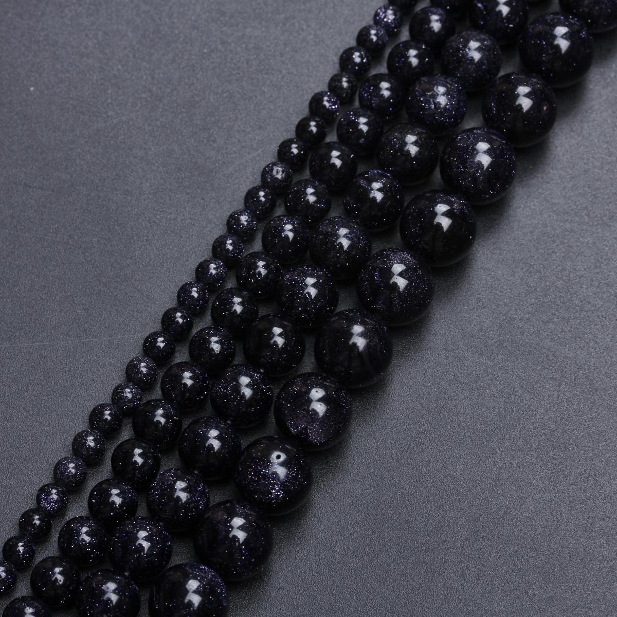 

Круглые самодельные бусины из натурального голубого песчаника для изготовления ювелирных изделий, распорные бусины для ожерелья, браслета, 4, 6, 8, 10, 12 мм 12mm 1 string