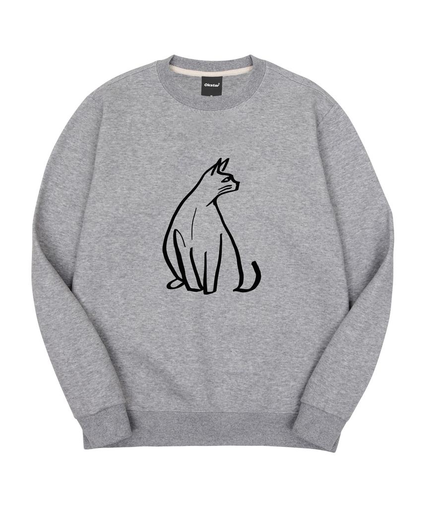 OKSTAR Drawing Cat Special Double-Sided Sweatshirt (Type A)