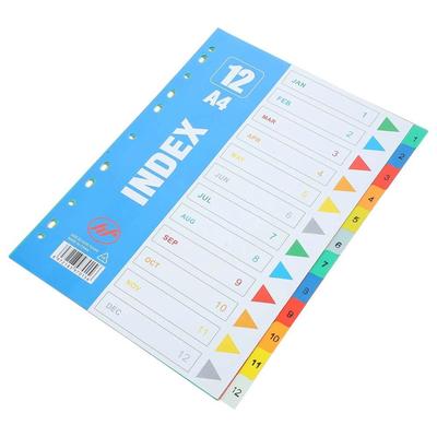 5/10/12/20/31Pages Index Separator Page Numbers Binder Dividers Loose-leaf Dividers  Archives Files