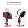 Adjustable Smartphone Holder Double Cold Shoe Mounts 180 Degree Tilts 360 Degree Rotating for Camera Tripod Accessories
