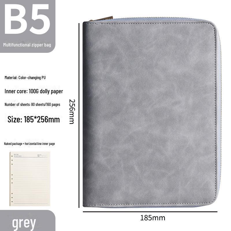 

Багатофункціональний блокнот формату A5 на блискавці з настроюваним логотипом