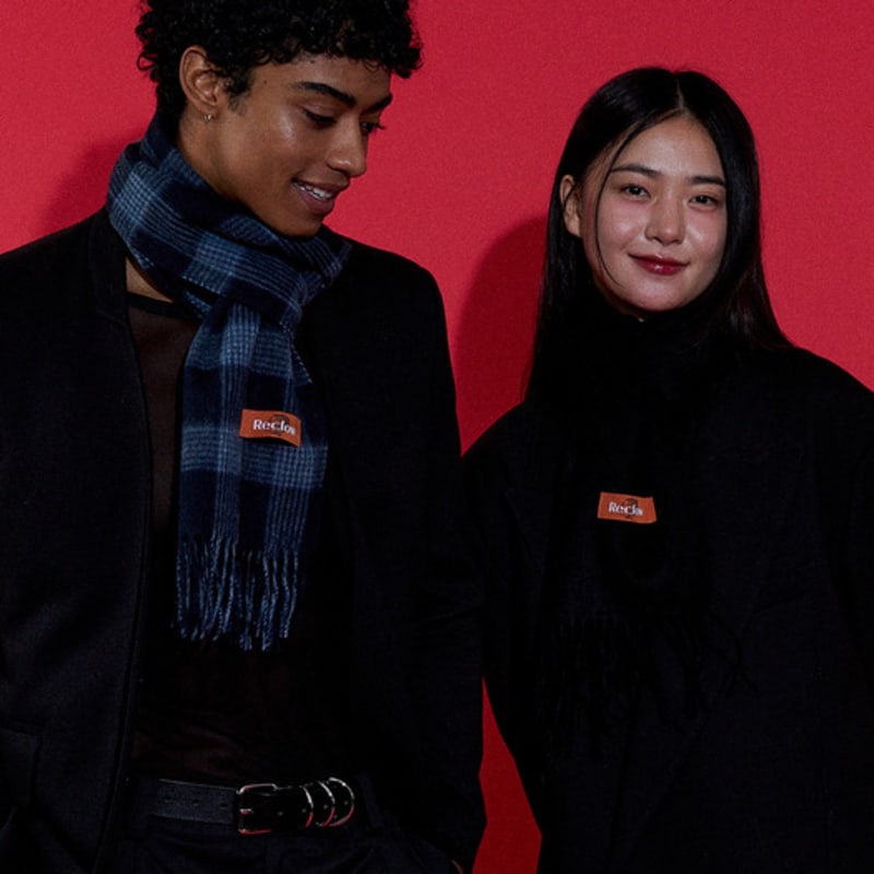 RECLOW RECLOW 100% Wool Muffler Collection of 20 Types