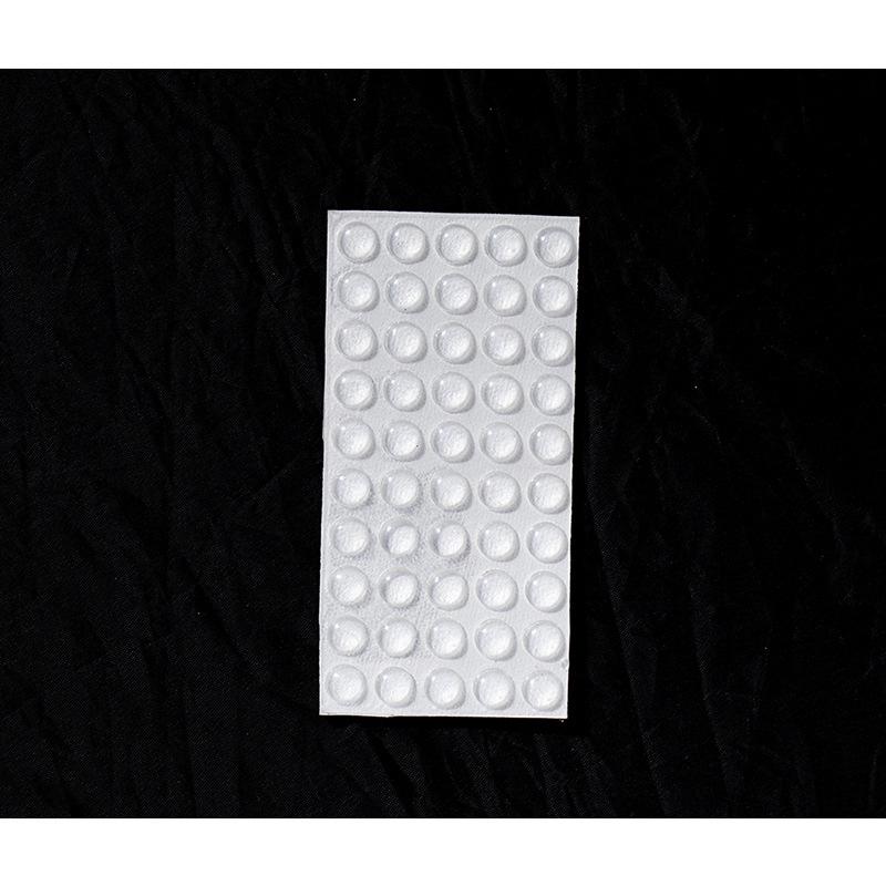 

Transparent Silicone Anti-Collision Bumpers: Wear-Resistant, Self-Adhesive Pads for Shock Absorption and Sound Dampening on Furniture and Cabinets. Transparent 5*2mm Hemispherical (100 pcs/board)