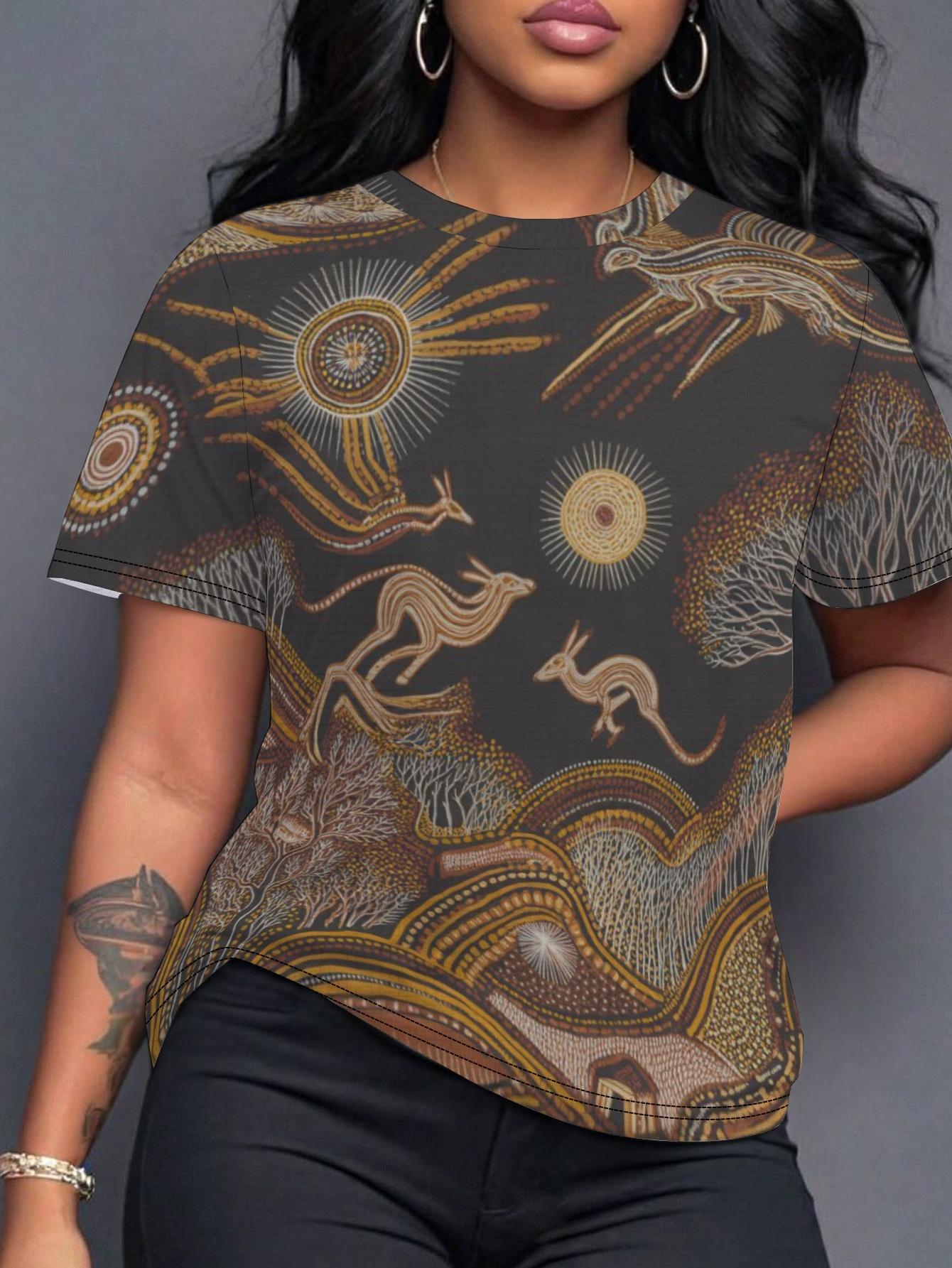 

Ancestors Point Wildlife Tapestry Women S T-Shirt Digital Graphic Print Design. Comfortable Fit. Summer Casual Style L дубильная кора