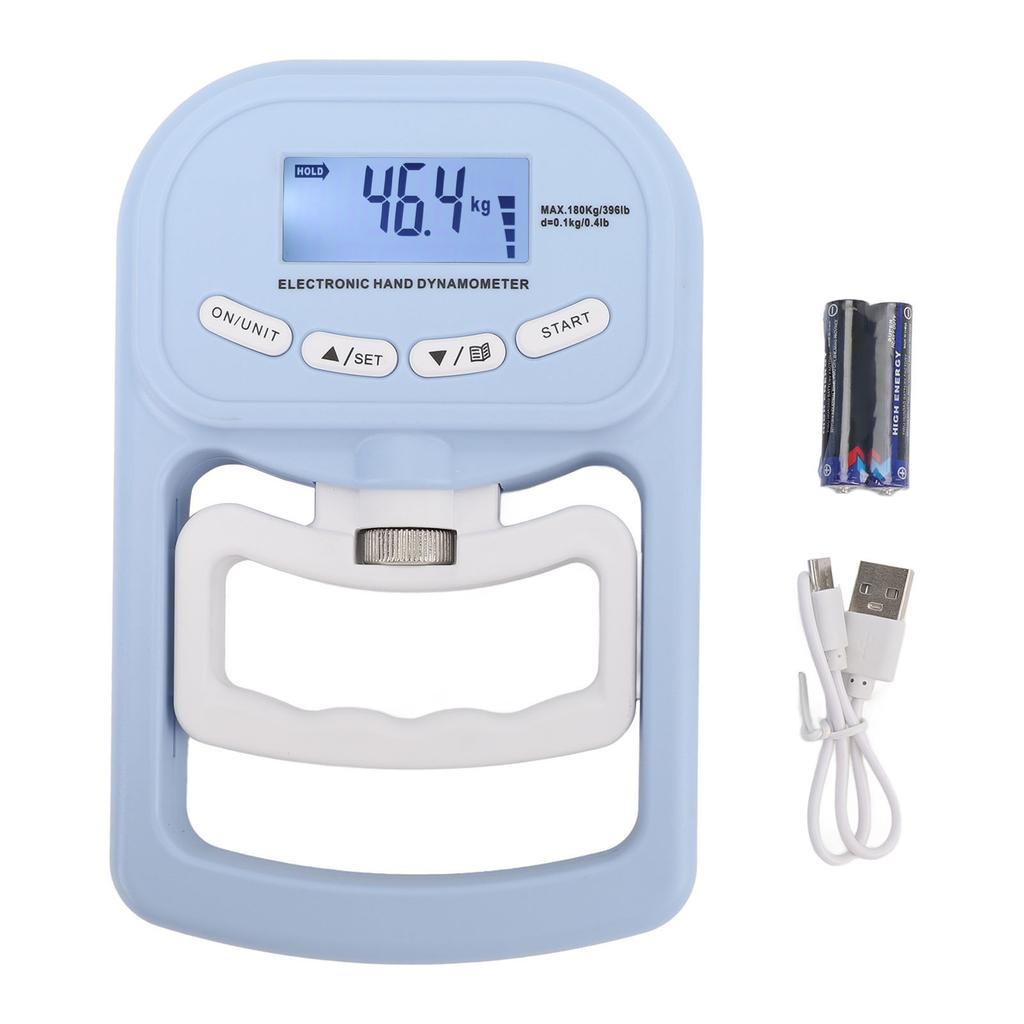 Hand Grip Strength Trainer High Accuracy Digital LCD Display 396lbs Electronic Hand Dynamometer for Sport Training