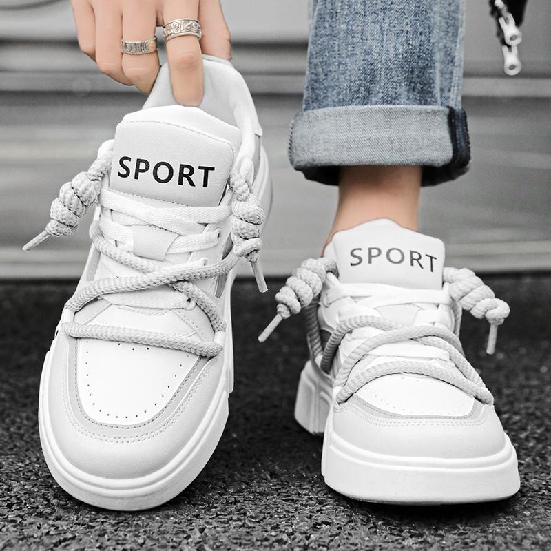 Hot Selling Platform Unisex Board Shoes Streetwear Sneaker Lace-up Design Man Casual Sneaker Comfortable Men Skateboarding Shoes