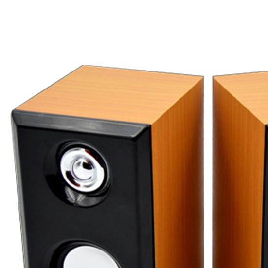 2Pcs JT042 Sound Concise Wood Multi Box Subwoofer Used Portable Music Speaker USB