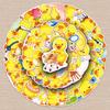 51PCS Cute Duck Cartoon Stickers - Yellow Animal Series for Notebooks & Phone Cases