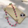 Dopamine Spring Collection: Flower Butterfly Heart Crystal Beaded Phone and Bag Chain - Perfect Best Friend Gift