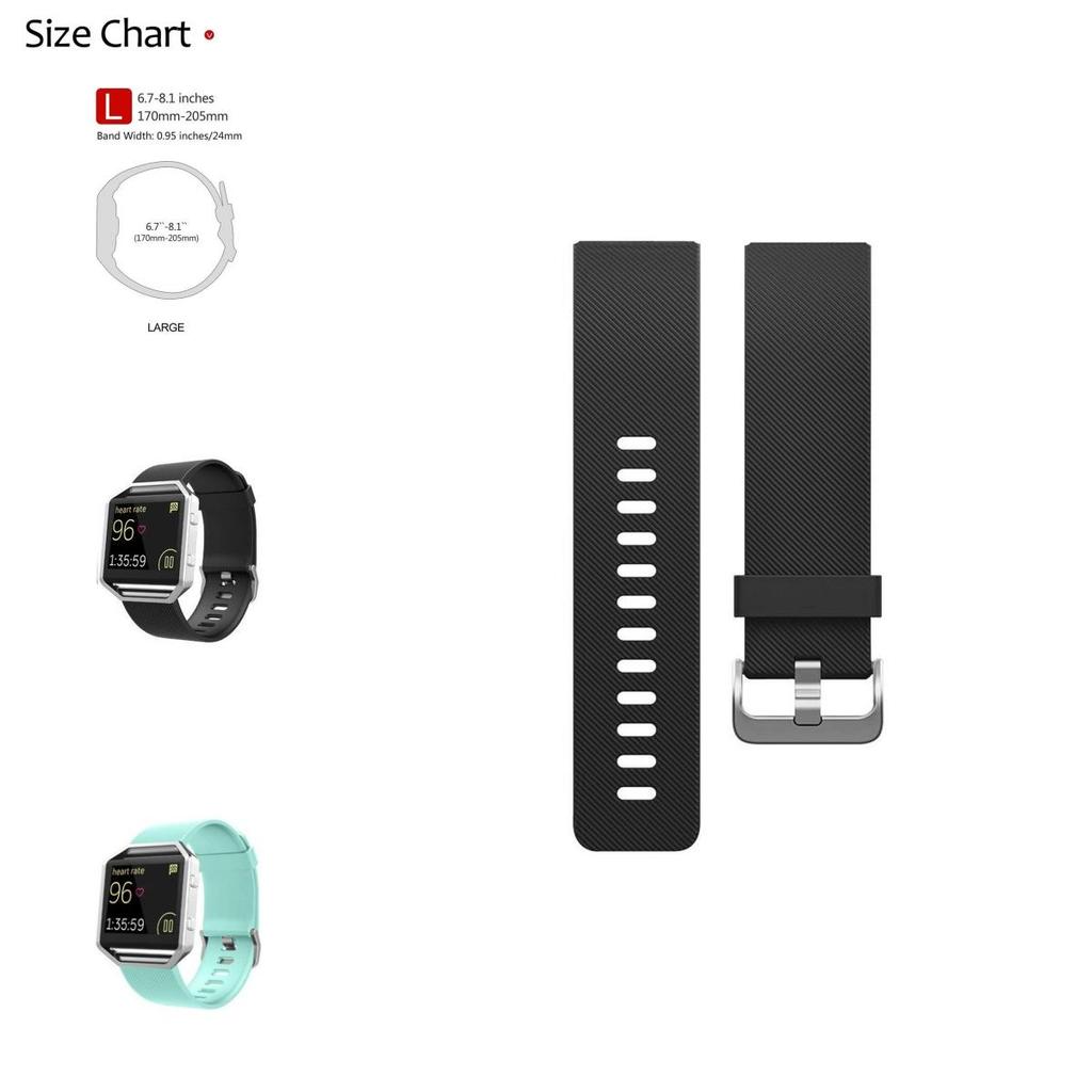 Versatile Silicone Bracelet Wrist Band Strap For Fitbit Blaze Smart Watch In Large Size