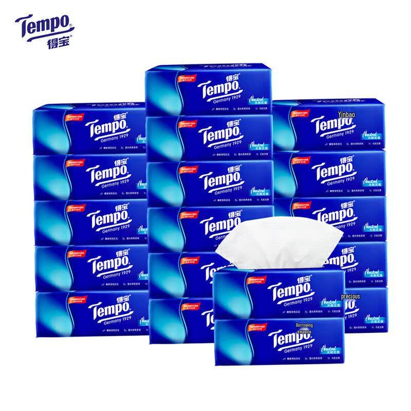 Tempo Classic Natural Unscented Facial Tissue
