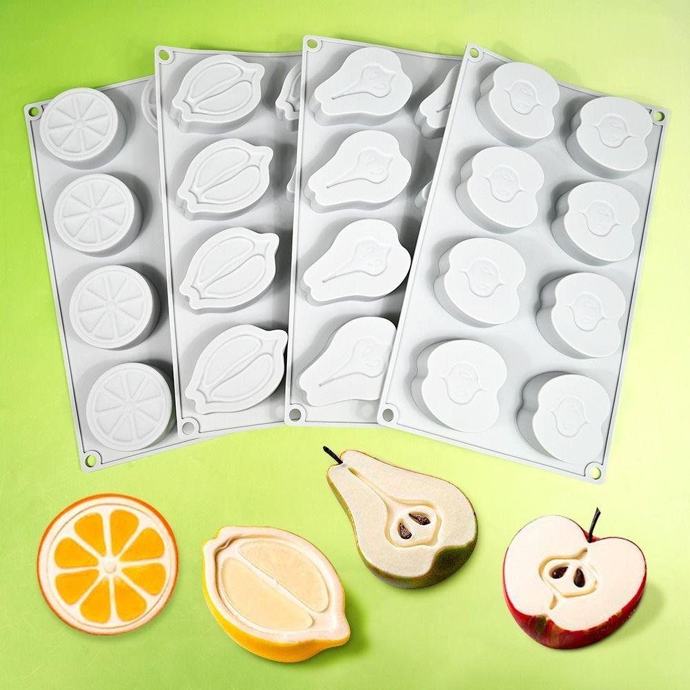 Fruit Shape Bento Cake Silicone Mold Silicone Material Dessert Making Chocolate Mousse Mould Gypsum Making Pudding Mold