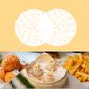 100 Pcs Perforated Bamboo Steamer Liners, Dumpling Steam Paper, 10 Inch Round Anti-Stick Steamer Paper for Bamboo Steamer, Metal Steamer (White)